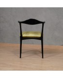 MidCentury Beech Wood and Green Fabric Danish Manufacture Dinning Chairs, 1960 MidCentury Beech Wood and Green Fabric Danish Manufacture Dinning Chairs, 1960