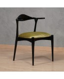 MidCentury Beech Wood and Green Fabric Danish Manufacture Dinning Chairs, 1960 MidCentury Beech Wood and Green Fabric Danish Manufacture Dinning Chairs, 1960