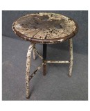 Midcentury Round Metal Italian Industrial Stool, 1960 Midcentury Round Metal Italian Industrial Stool, 1960