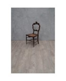 4 Louis Philippe Style Walnut and Vienna Straw Italian Chairs, 1940