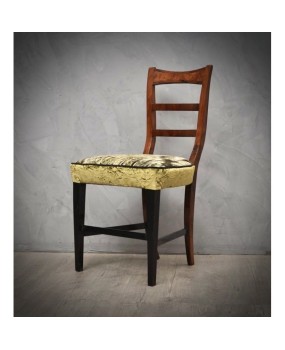 Biedermeier Walnut Wood Austrian Chair, 1820