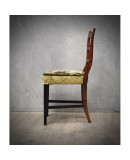 Biedermeier Walnut Wood Austrian Chair, 1820 Biedermeier Walnut Wood Austrian Chair, 1820