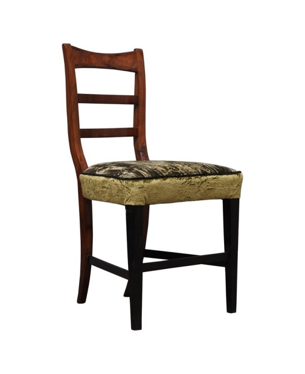 Biedermeier Walnut Wood Austrian Chair, 1820 Biedermeier Walnut Wood Austrian Chair, 1820