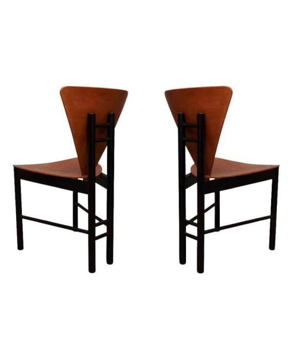 MidCentury Triangular Shape Italian Side Chairs, 1950