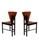 MidCentury Triangular Shape Italian Side Chairs, 1950