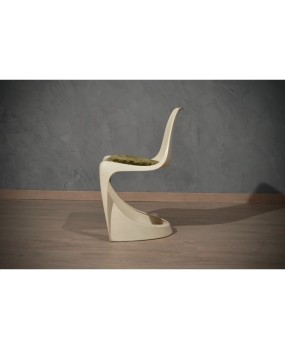 SD 63 Sedie in plastica bianca di Ostergaard Steen, 1970