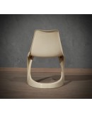 Ostergaard Steen Plastic White Chairs, 1970