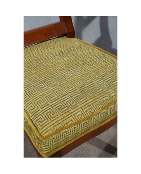SD 58 Poltrone MidCentury in noce ottone e velluto, 1950