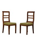 MidCentury Walnut Brass and Velvet ArmChairs, 1950