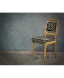 Vittorio Dassi Maple Wood and Velvet Midcentury Chairs, 1950 Vittorio Dassi Maple Wood and Velvet Midcentury Chairs, 1950