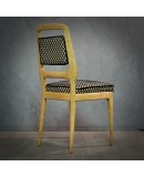 Vittorio Dassi Maple Wood and Velvet Midcentury Chairs, 1950 Vittorio Dassi Maple Wood and Velvet Midcentury Chairs, 1950