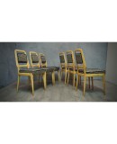 Vittorio Dassi Maple Wood and Velvet Midcentury Chairs, 1950 Vittorio Dassi Maple Wood and Velvet Midcentury Chairs, 1950