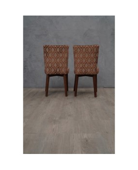 6 Pierluigi Colli Ash Wood and Fabric Italian Chairs, 1950