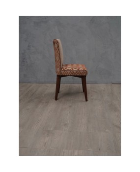 6 Pierluigi Colli Ash Wood and Fabric Italian Chairs, 1950