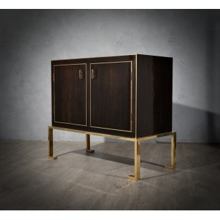 CR 142 Credenza in ebano e ottone