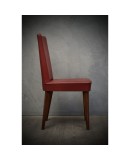 Pair of Anonima Castelli Bologna Red Leather Italian Midcentury Chair, 1960 Pair of Anonima Castelli Bologna Red Leather Italian Midcentury Chair, 1960