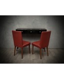 Pair of Anonima Castelli Bologna Red Leather Italian Midcentury Chair, 1960 Pair of Anonima Castelli Bologna Red Leather Italian Midcentury Chair, 1960