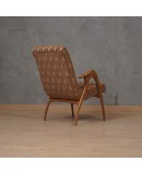 Malatesta e Mason Beech Wood and Fabric MidCentury ArmChairs, 1950 Malatesta e Mason Beech Wood and Fabric MidCentury ArmChairs, 1950