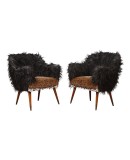 P 165 Poltrone Nino Zoncada Prod. Cassina legno e ottone, 1960 P 165 Poltrone Nino Zoncada Prod. Cassina legno e ottone, 1960