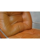 Carlo De Carli for Cinova Mod. 915 Chrome and Brown Leather Arm Chair, 1969 Carlo De Carli for Cinova Mod. 915 Chrome and Brown Leather Arm Chair, 1969