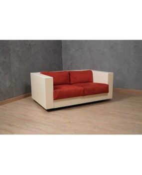 MASSIMO VIGNELLI Mod. Saratoga White and Red ArmChair, 1964