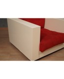MASSIMO VIGNELLI Mod. Saratoga White and Red ArmChair, 1964 MASSIMO VIGNELLI Mod. Saratoga White and Red ArmChair, 1964