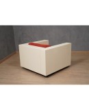 MASSIMO VIGNELLI Mod. Saratoga White and Red ArmChair, 1964 MASSIMO VIGNELLI Mod. Saratoga White and Red ArmChair, 1964