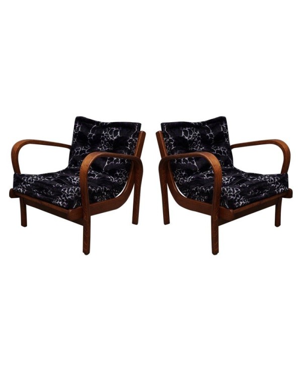 Pair of Midcentury Ash wood Italian Armchairs, 1950 Pair of Midcentury Ash wood Italian Armchairs, 1950