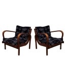 Pair of Midcentury Ash wood Italian Armchairs, 1950 Pair of Midcentury Ash wood Italian Armchairs, 1950