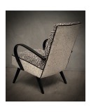 Midcentury Combined White Velvet and Beech Wood Italian Armchairs, 1950 Midcentury Combined White Velvet and Beech Wood Italian Armchairs, 1950