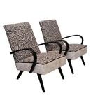Midcentury Combined White Velvet and Beech Wood Italian Armchairs, 1950 Midcentury Combined White Velvet and Beech Wood Italian Armchairs, 1950