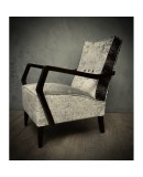 Midcentury Beechwood and Velvet Italian Armchairs, 1950. Midcentury Beechwood and Velvet Italian Armchairs, 1950.