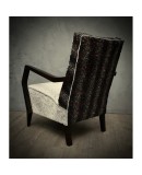 Midcentury Beechwood and Velvet Italian Armchairs, 1950. Midcentury Beechwood and Velvet Italian Armchairs, 1950.