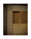 Murano Cream Color Glass and Brass Mid-Century Consolle Wall Mirror, 2000