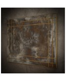 Murano Glass and Brass Mid-Century Consolle Wall Mirror, 2000