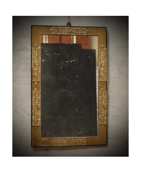 SP 68 Specchio Frigerio in ottone e legno nero, 1970