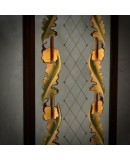 Luigi Brusotti Walnut Wood and Mirrored Glass Wall Mirror, 1940 Luigi Brusotti Walnut Wood and Mirrored Glass Wall Mirror, 1940