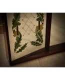 Luigi Brusotti Walnut Wood and Mirrored Glass Wall Mirror, 1940 Luigi Brusotti Walnut Wood and Mirrored Glass Wall Mirror, 1940