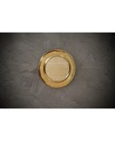 MidCentury Round Brass Italian Wall Mirror, 1970 MidCentury Round Brass Italian Wall Mirror, 1970