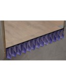 Murano Periwinkle Glass and Brass Mid-Century Wall Mirror, 1990