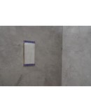 Murano Periwinkle Glass and Brass Mid-Century Wall Mirror, 1990