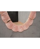 Murano Pink Glass and Brass Wall Mirror, 1990