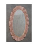 Murano Pink Glass and Brass Wall Mirror, 1990