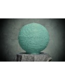 Murano Lunar Globe Art glass Round Water Green Color Floor / Table Lamp, 1970 Murano Lunar Globe Art glass Round Water Green Color Floor / Table Lamp, 1970