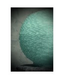 Murano Lunar Globe Art glass Round Water Green Color Floor / Table Lamp, 1970 Murano Lunar Globe Art glass Round Water Green Color Floor / Table Lamp, 1970