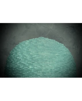 Murano Lunar Globe Art glass Round Water Green Color Floor / Table Lamp, 1970