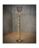 MidCentury Murano Glass and Brass Floor Lamp, 1970