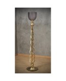MidCentury Murano Glass and Brass Floor Lamp, 1970