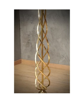 MidCentury Murano Glass and Brass Floor Lamp, 1970