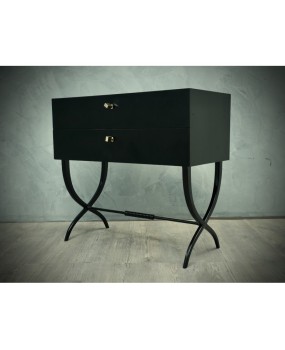 C 144 Comò Laccato Nero Italia, 1970